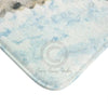 Snow Leopard Watercolor Art Bath Mat Home Decor