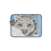 Snow Leopard Watercolor Art Laptop Sleeve 12