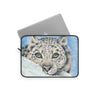 Snow Leopard Watercolor Art Laptop Sleeve