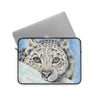 Snow Leopard Watercolor Art Laptop Sleeve