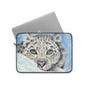 Snow Leopard Watercolor Art Laptop Sleeve