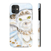 Snowy White Owl Flying Watercolor Art Case Mate Tough Phone Cases Iphone 11