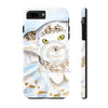 Snowy White Owl Flying Watercolor Art Case Mate Tough Phone Cases Iphone 7 Plus 8