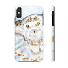 Snowy White Owl Flying Watercolor Art Case Mate Tough Phone Cases Iphone Xs Max