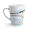 Snowy White Owl Flying Watercolor Art Latte Mug 12Oz Mug