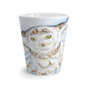 Snowy White Owl Flying Watercolor Art Latte Mug Mug