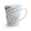 Snowy White Owl Flying Watercolor Art Latte Mug Mug