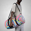 Stained Glass Pink Octopus Duffle Bag Bags