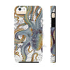Steel Blue Octopus Vintage Map White Case Mate Tough Phone Cases Iphone 5/5S/5Se