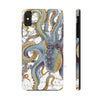 Steel Blue Octopus Vintage Map White Case Mate Tough Phone Cases Iphone Xs Max