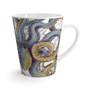 Steel Blue Octopustentacles White Latte Mug 12Oz Mug
