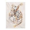 Stretching Bengal Cat Kitten Watercolor Art Velveteen Plush Blanket 30 × 40 All Over Prints