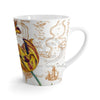 Striped Tulips Vintage Map Chic Latte Mug Mug