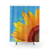 Sunflower Van Gogh Style Shower Curtain 71X74 Home Decor