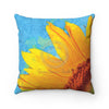 Sunflower Van Gogh Style Square Pillow 14X14 Home Decor