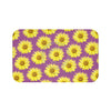 Sunflowers Purple Mauve Pattern Vintage Bath Mat Large 34X21 Home Decor