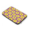 Sunflowers Purple Mauve Pattern Vintage Laptop Sleeve