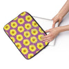 Sunflowers Purple Mauve Pattern Vintage Laptop Sleeve