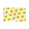 Sunflowers Vintage White Chic Bath Mat Large 34X21 Home Decor