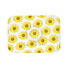 Sunflowers Vintage White Chic Bath Mat Small 24X17 Home Decor