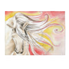Sunshine Horse Watercolor Art Velveteen Plush Blanket 30 × 40 All Over Prints