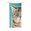 Tabby Cat Cattitude Polycotton Towel 36X72 Home Decor