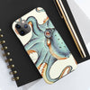 Teal Eggshell Ink Octopus Exotic Case Mate Tough Phone Cases