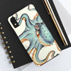 Teal Eggshell Ink Octopus Exotic Case Mate Tough Phone Cases