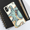 Teal Eggshell Ink Octopus Exotic Case Mate Tough Phone Cases