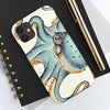 Teal Eggshell Ink Octopus Exotic Case Mate Tough Phone Cases