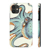 Teal Eggshell Ink Octopus Exotic Case Mate Tough Phone Cases Iphone 11