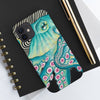 Teal Funky Octopus Ink Case Mate Tough Phone Cases