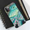 Teal Funky Octopus Ink Case Mate Tough Phone Cases
