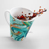 Teal Green Octopus Art Vintage Map Chic Latte Mug Mug