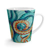 Teal Green Octopus Art Vintage Map Chic Latte Mug Mug