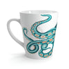 Teal Green Octopus Bubbles And Sea Art Latte Mug Mug