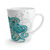 Teal Green Octopus Bubbles And Sea Art Latte Mug Mug