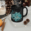 Teal Green Octopus Bubbles And Sea Art Mug 11Oz Mug