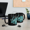 Teal Green Octopus Bubbles And Sea Art Mug 11Oz Mug