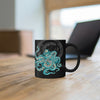 Teal Green Octopus Bubbles And Sea Art Mug 11Oz Mug