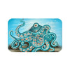 Teal Green Octopus Bubbles And The Sea Art Bath Mat 34 × 21 Home Decor