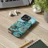 Teal Green Octopus Bubbles And The Sea Art Mate Tough Phone Cases Case