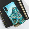 Teal Green Octopus Bubbles And The Sea Art Mate Tough Phone Cases Case