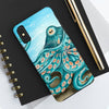 Teal Green Octopus Bubbles And The Sea Art Mate Tough Phone Cases Case