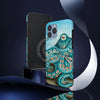 Teal Green Octopus Bubbles And The Sea Art Mate Tough Phone Cases Case