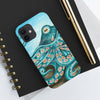 Teal Green Octopus Bubbles And The Sea Art Mate Tough Phone Cases Case