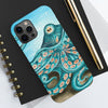 Teal Green Octopus Bubbles And The Sea Art Mate Tough Phone Cases Case