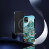 Teal Green Octopus Bubbles And The Sea Art Mate Tough Phone Cases Case