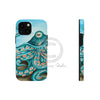 Teal Green Octopus Bubbles And The Sea Art Mate Tough Phone Cases Iphone 13 Mini Case