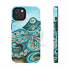 Teal Green Octopus Bubbles And The Sea Art Mate Tough Phone Cases Iphone 14 Case